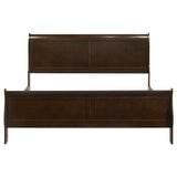 Louis Philippe Sleigh Panel Bed