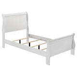 Louis Philippe Sleigh Panel Bed