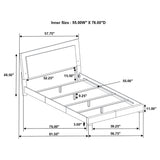 Felicity Panel Bed with LED Lighting