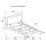 Felicity Panel Bed with LED Lighting