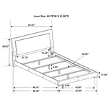 Felicity Panel Bed with LED Lighting