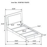 Felicity Panel Bed with LED Lighting