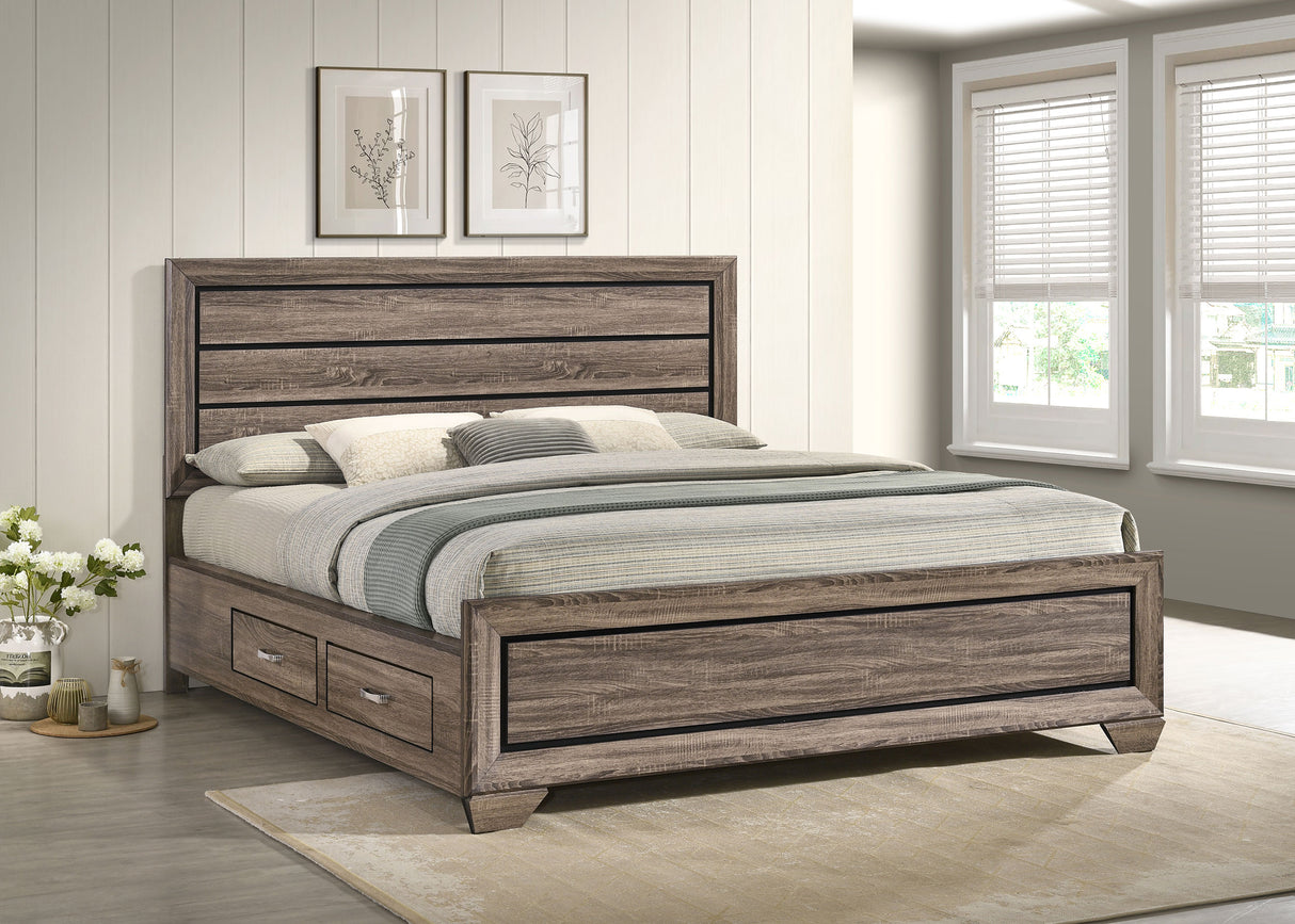 Kauffman Panel Platform Storage Bed