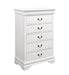 Louis Philippe 5-drawer Chest White image