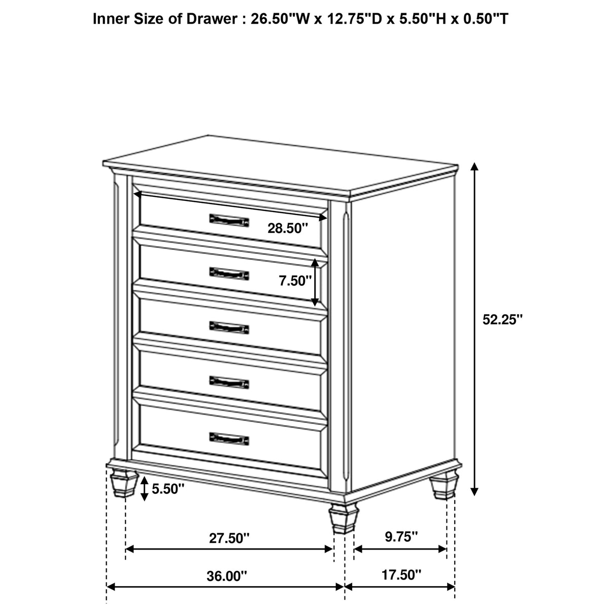 Franco Chest of Drawers