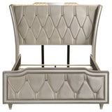Lorient Wingback Bed with LED Lighting