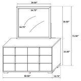 Marceline Dresser with Mirror