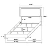 Marceline Panel Bed with LED Lighting