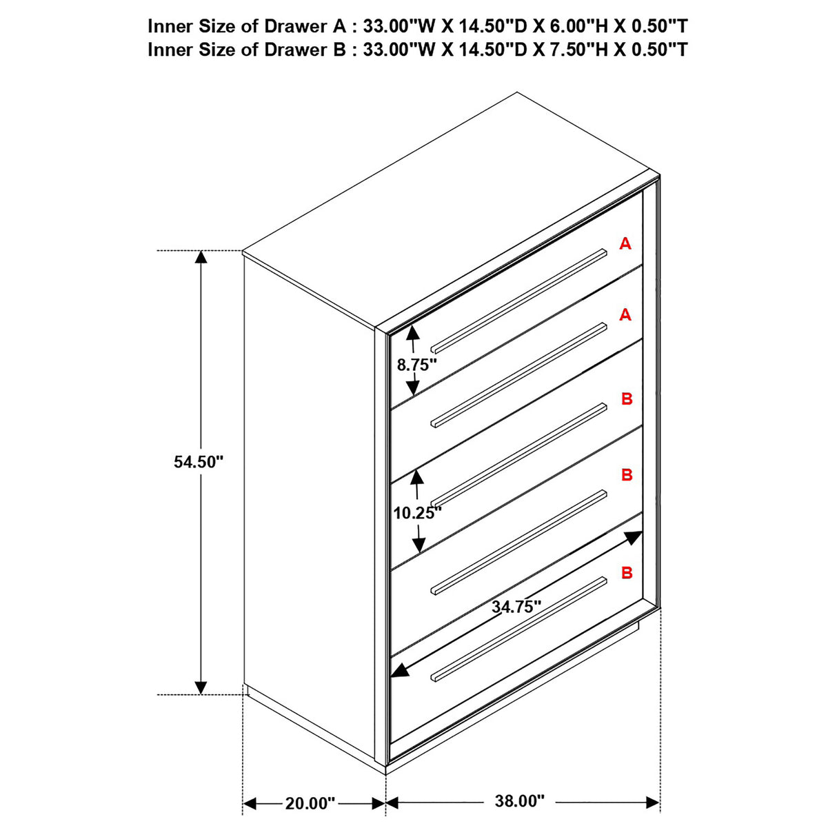 Durango Chest of Drawers
