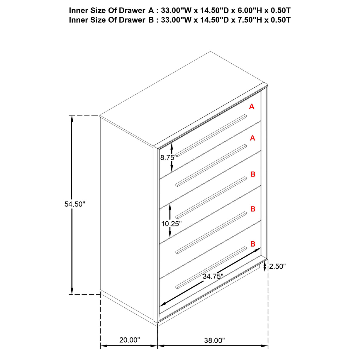 Durango Chest of Drawers