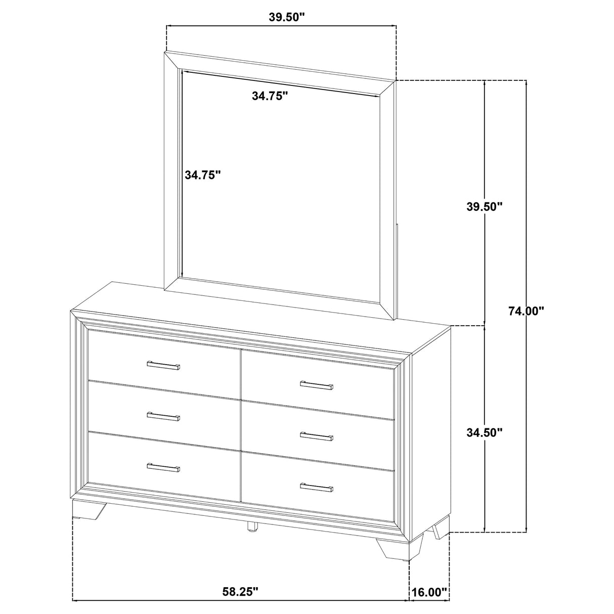 Wright Dresser with Mirror