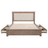 Kenora Panel Platform Storage Bed with LED Lighting