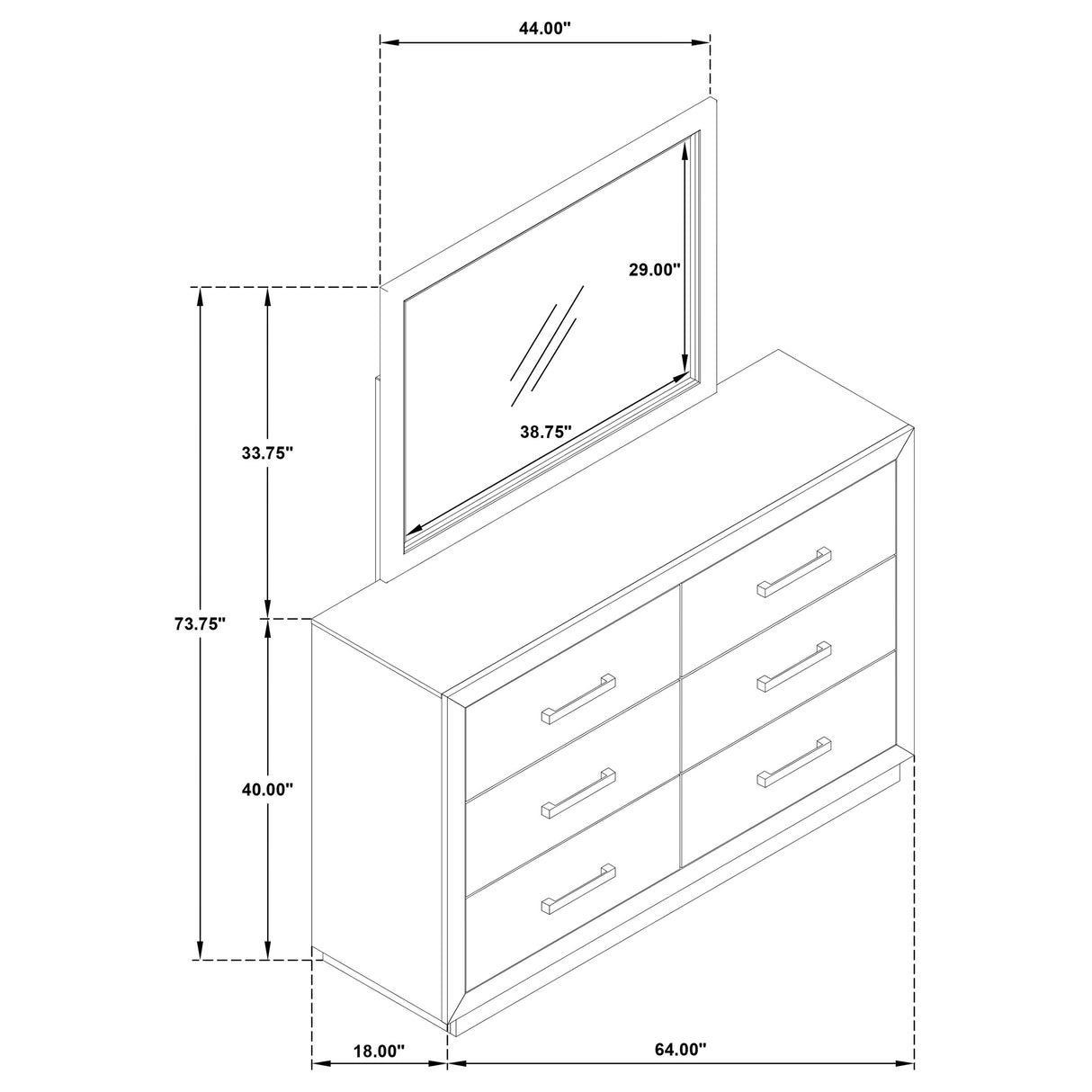 Kenora Dresser with Mirror