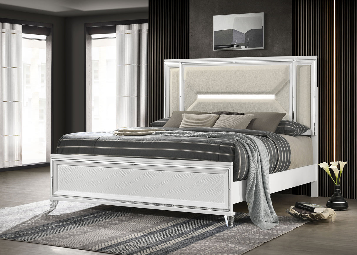 Marmore Panel Bed with LED Lighting
