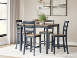 Gesthaven Counter Height Dining Table and 4 Barstools (Set of 5)