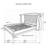 Barzini Wingback Platform Bed