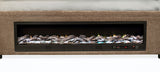 Senna Panel Bed with Bluetooth Speaker and Flame Visualizer