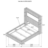 Tisdall Wingback Bed with Flame Visualizer