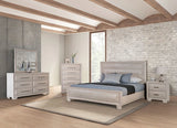 Chemnitz Bed Espresso & White
