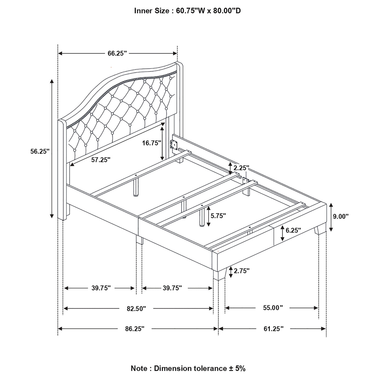 Sonoma Wingback Bed