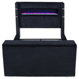 Tisdall Wingback TV Bed with Flame Visualizer