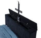 Tisdall Wingback TV Bed with Flame Visualizer