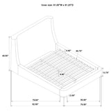 Rennes Wingback Platform Bed