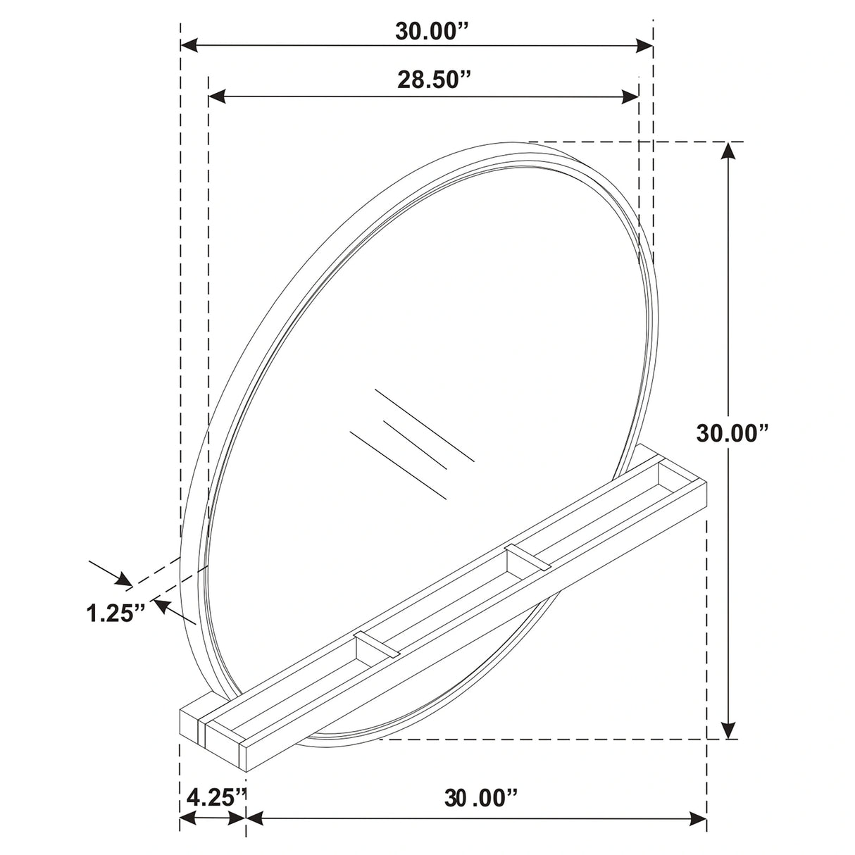 Arini Makeup Vanity Wall Mirror