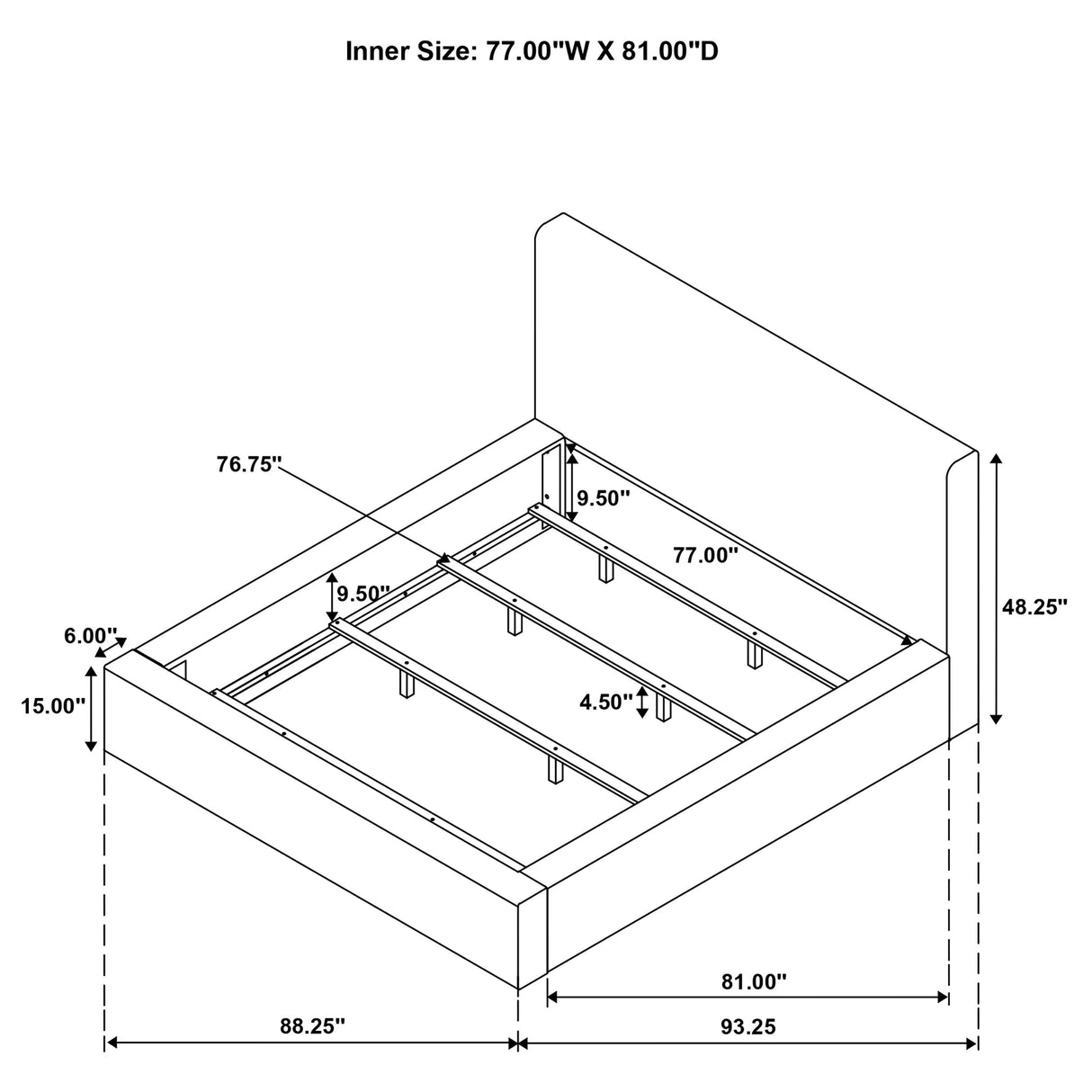 Rebecca Panel Bed