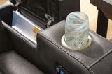 Fyne-Dyme Power Reclining Loveseat with Console