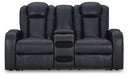 Fyne-Dyme Power Reclining Loveseat with Console