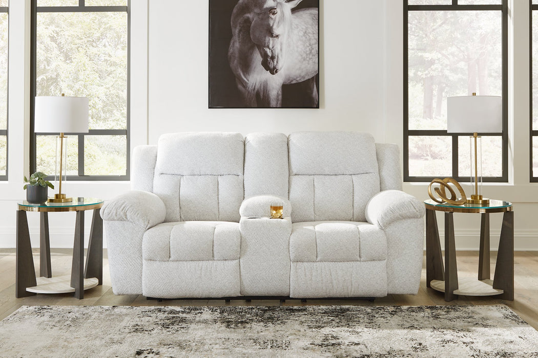 Frohn Reclining Loveseat with Console - M&M Furniture (CA)