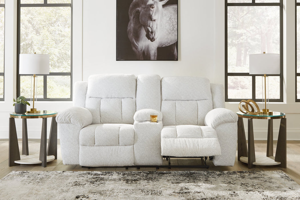 Frohn Reclining Loveseat with Console - M&M Furniture (CA)