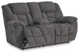 Foreside Reclining Loveseat with Console - M&M Furniture (CA)