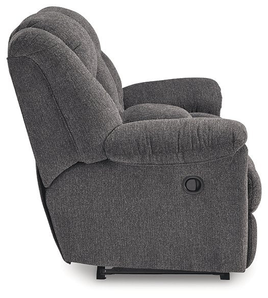 Foreside Reclining Loveseat with Console - M&M Furniture (CA)