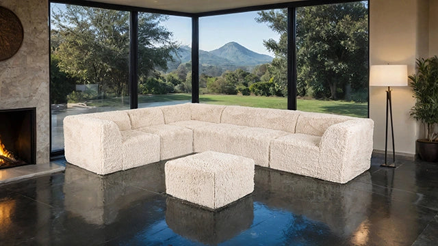 Nappi Large L-Sectional w/ Ottoman (Compressed Foam)