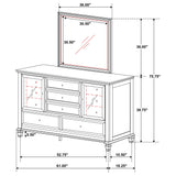 Sandy Beach Dresser with Mirror