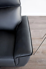 Bienne Recliner Chair White & Black
