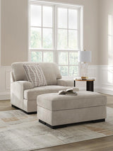 High Profile Chair & Ottoman Living Room Set
