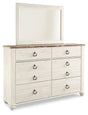 Willowton Dresser and Mirror image