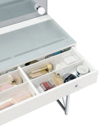 Eliza Makeup Vanity Table with LED Mirror and Stool