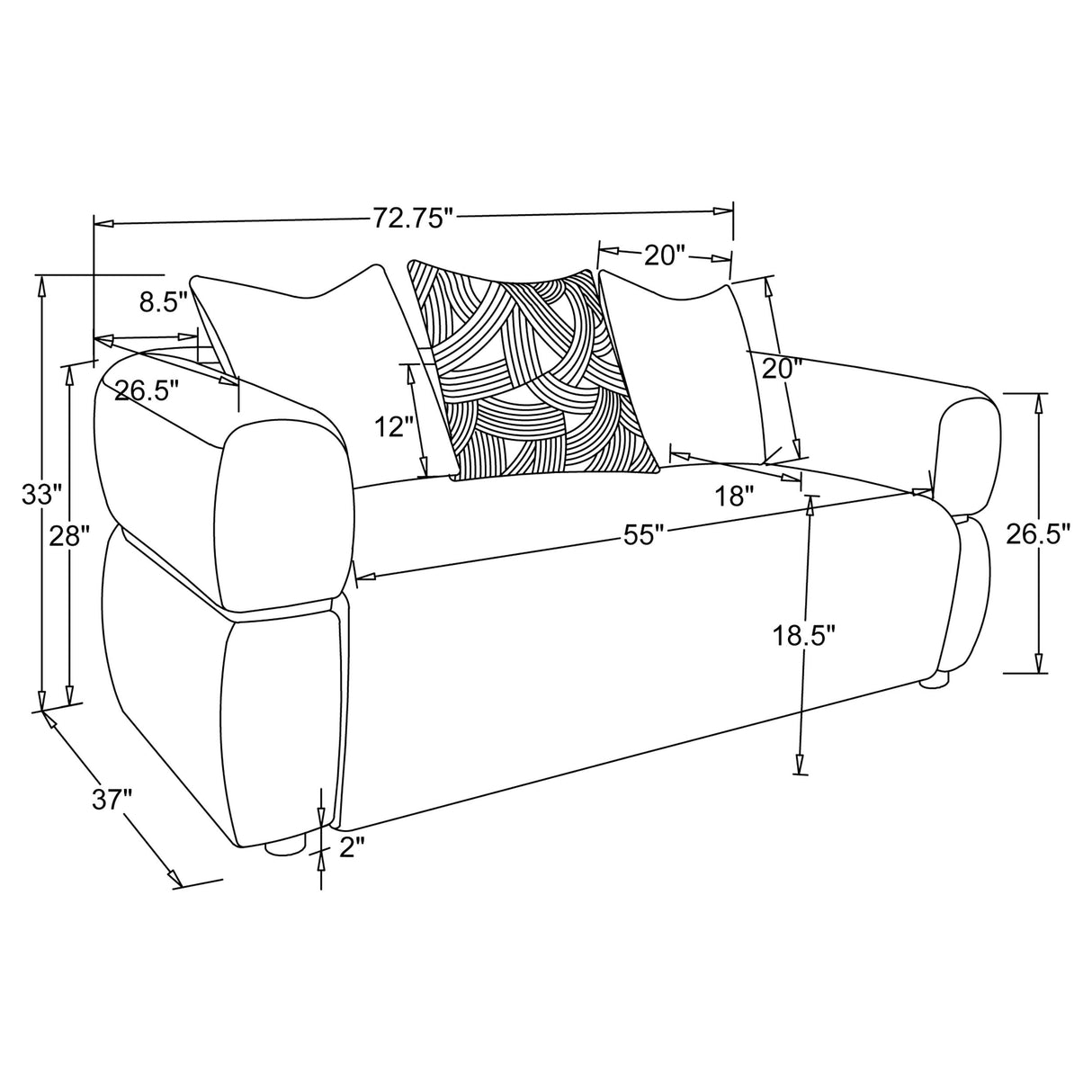 Jeanette Sofa Set