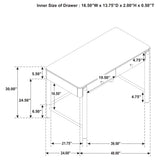 Arini Makeup Vanity Table with Wall Mirror