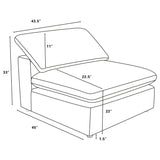 Raleigh Armless Chair