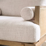 ALESUND Chair, Beige/Light Oak Natural & Brown