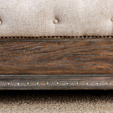 LYSANDRA Beige/Rustic Natural Tone Cal.King, E.King, & Queen Bed