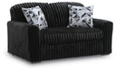 Midnight-Madness Loveseat - Onyx
