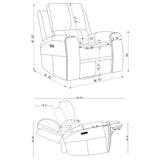 Brickston Triple Power Reclining Sofa Set