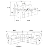 Sycamore Power Reclining Sectional Sofa
