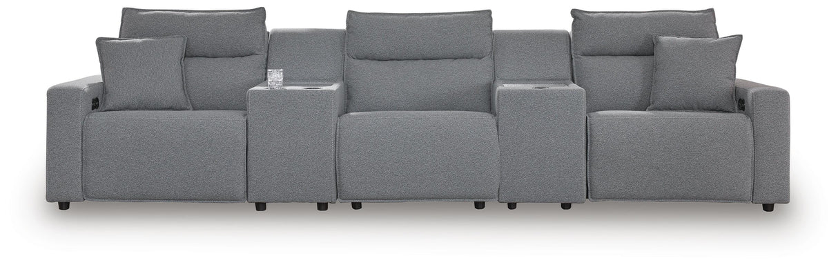 Modmax II Power Reclining Sectional with Consoles